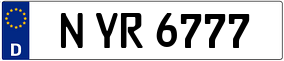 Trailer License Plate